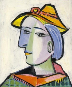  Walter Decoraci%C3%B3n Paredes - Marie Therese Walter con sombrero 1936 cubismo Pablo Picasso